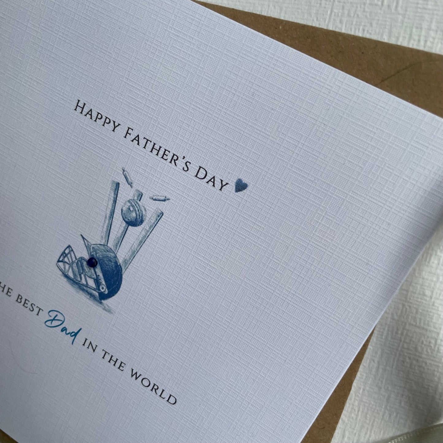 Father's Day Card - Personalised - Cricket Lover - Fathers Day Gift Card - any name
