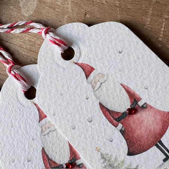 Christmas Gift Tags - Scandi Santa & Tree, Pack of 6 - photo 4