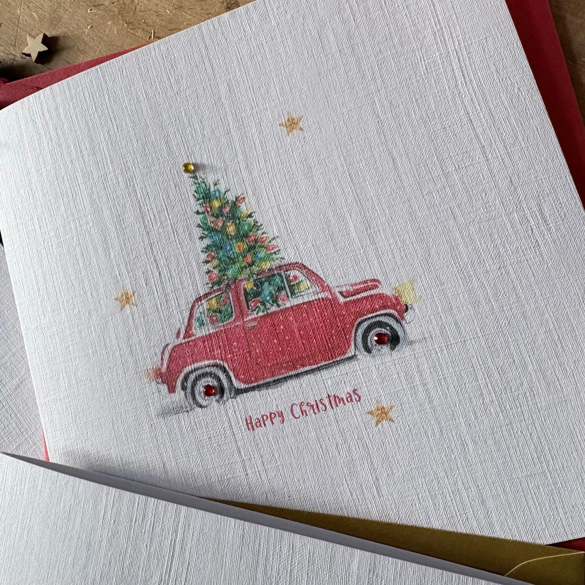 Christmas Car Cards with Crystals - Three Designs - photo 4