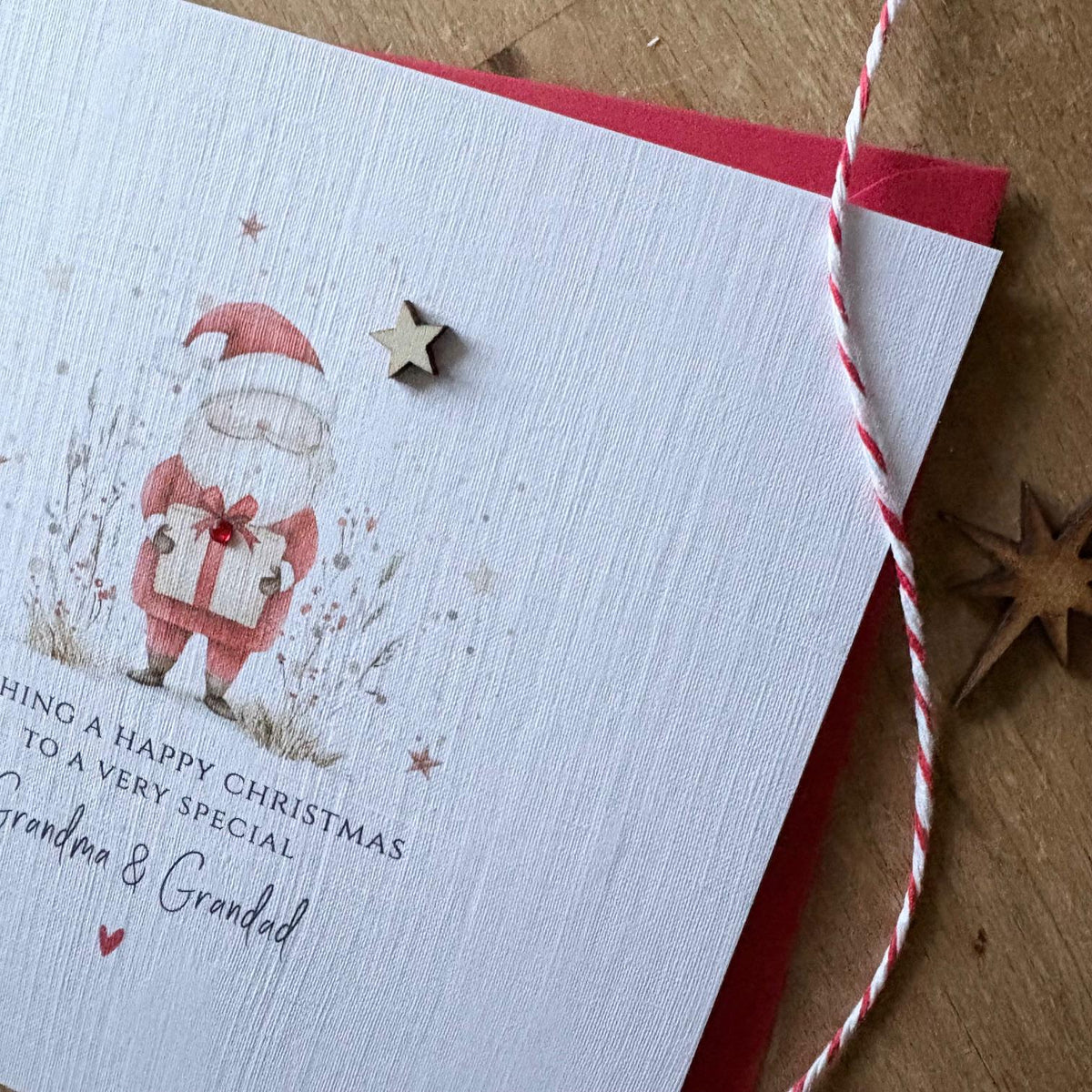 Personalised Christmas Card - Santa & Gift - photo 4