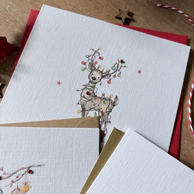 Fox, Goose & Reindeer Christmas Cards - Three Designs - photo 4