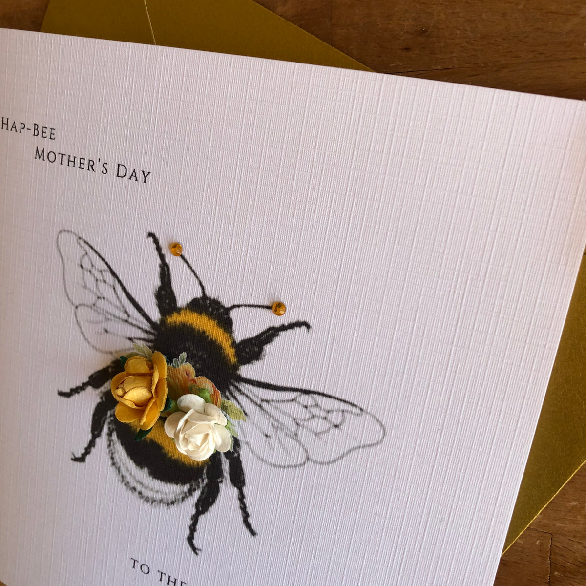 Personalised Mother’s Day Card - Floral Bumblebee - photo 4