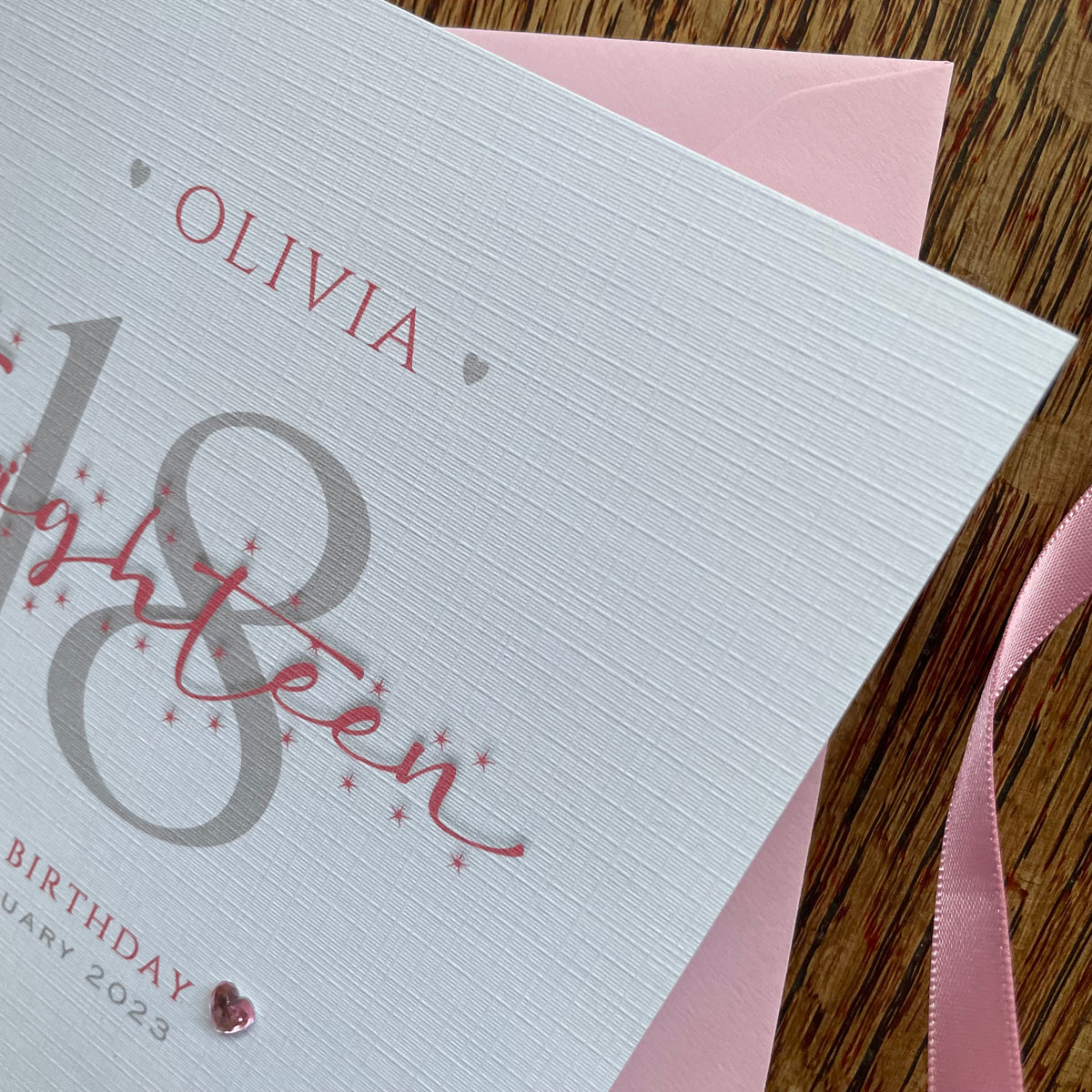 Personalised Birthday Card - Star Age & Crystal Heart - photo 4