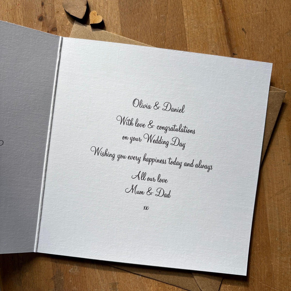 Personalised Wedding Day Card - Eucalyptus Greenery Frame - photo 4