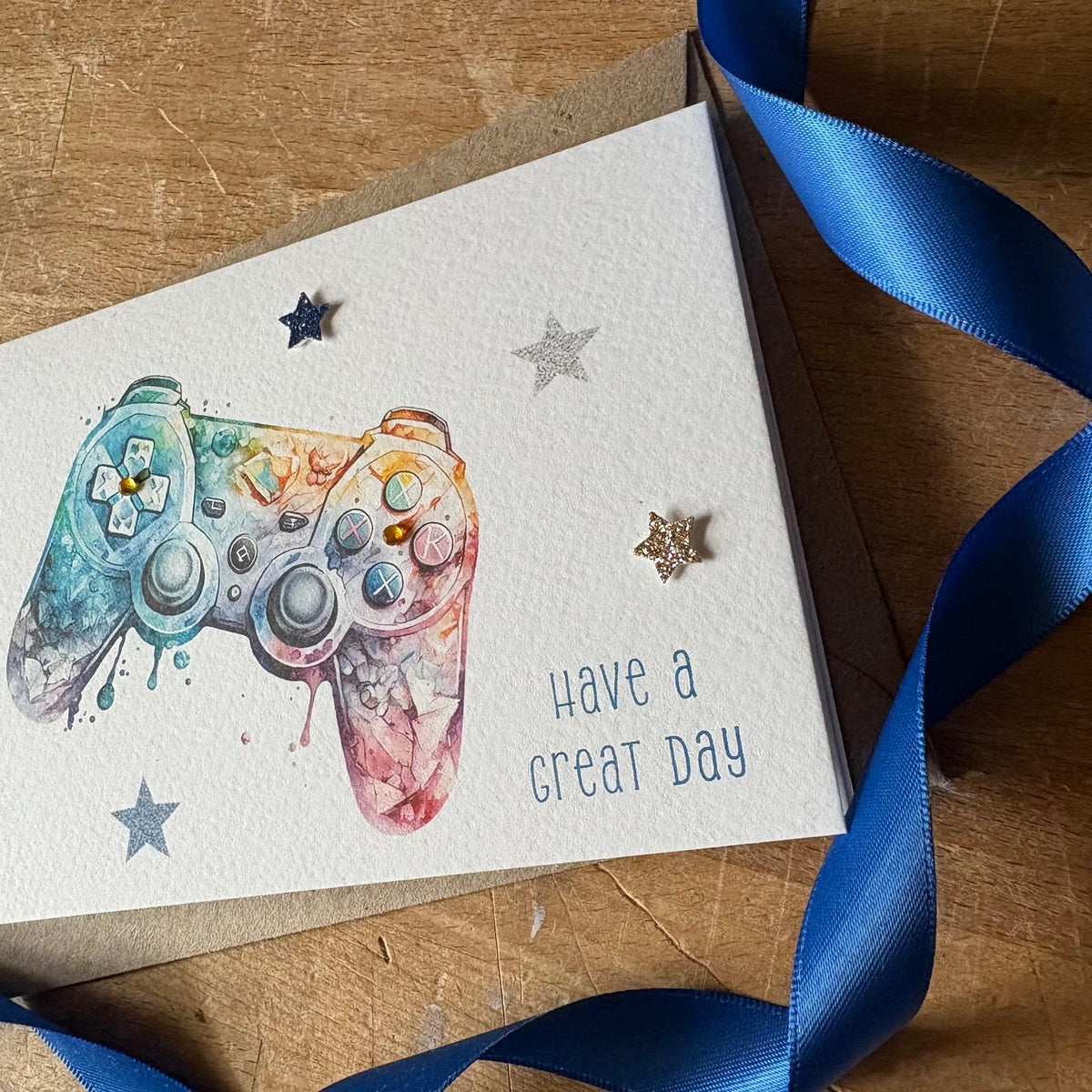 Personalised Birthday Money Wallet - Games Controller & Stars - photo 4