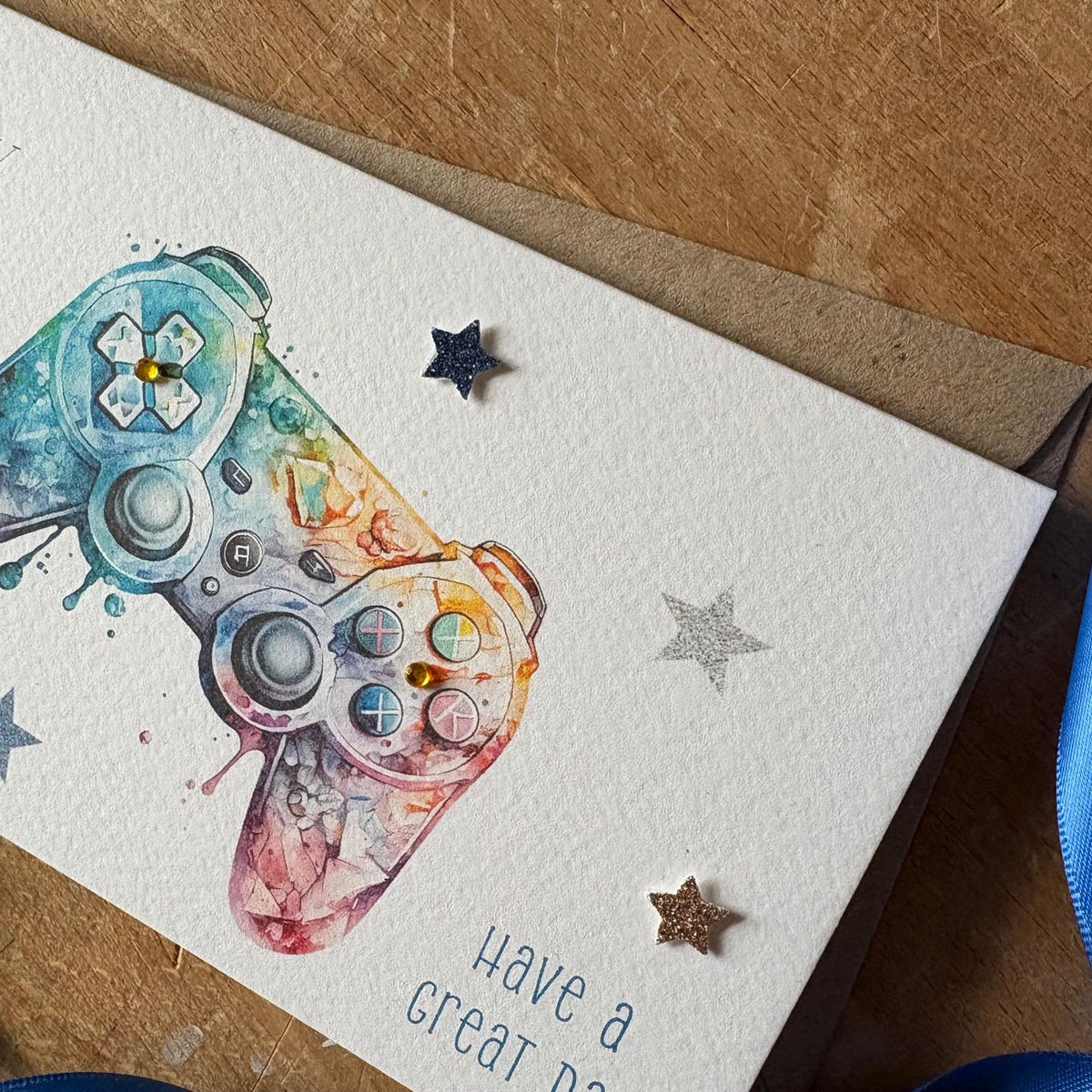 Personalised Birthday Money Wallet - Games Controller & Stars - photo 5