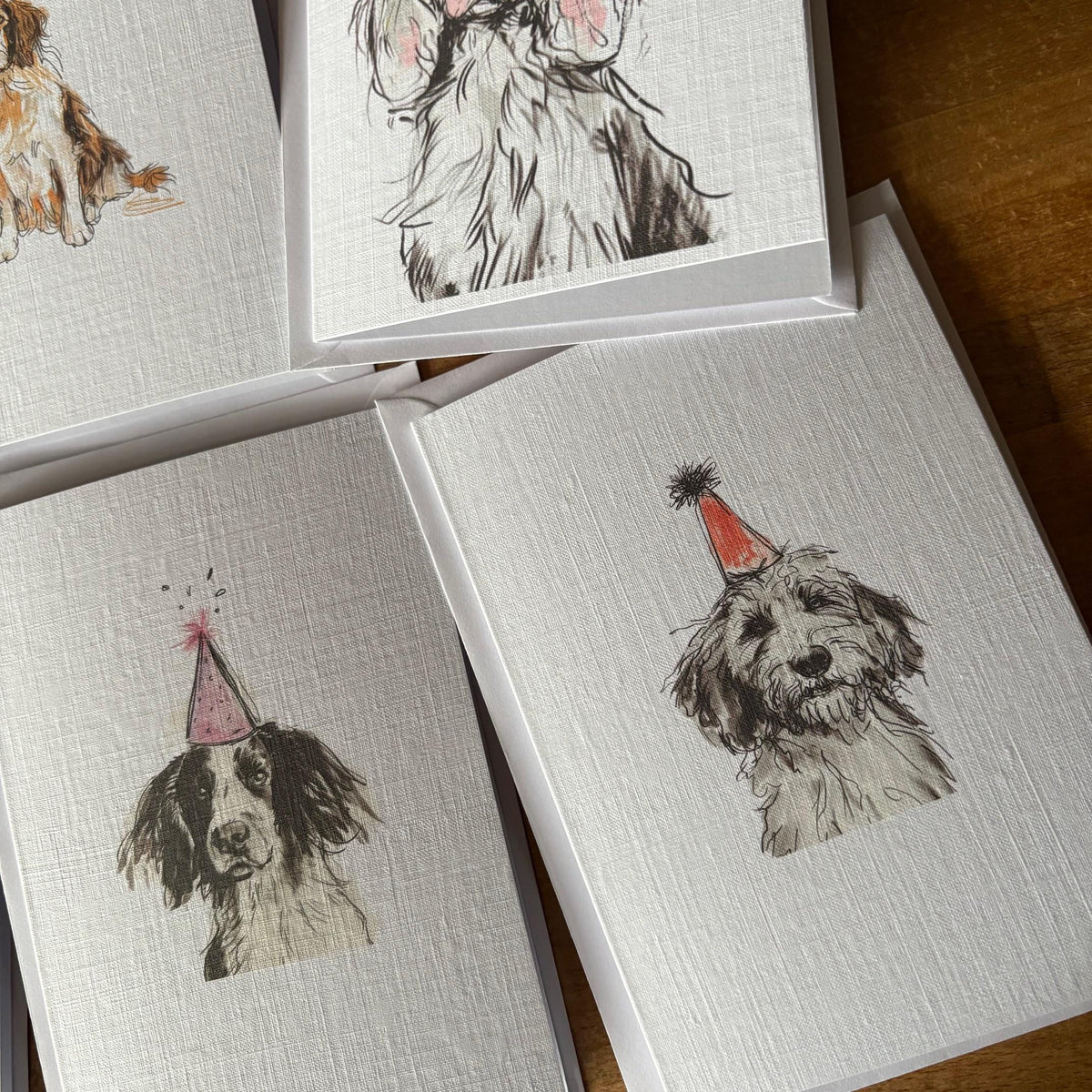 Watercolour Spaniel Notelets - Six Celebration Designs - photo 3