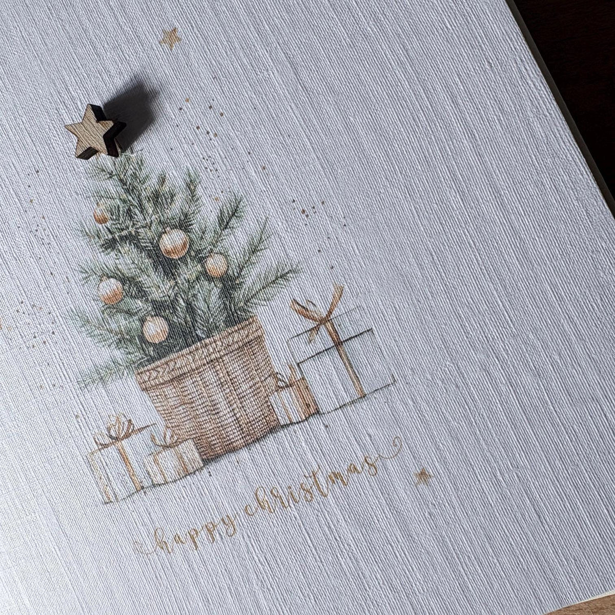 Watercolour Christmas Tree Cards - Three Designs - photo 3