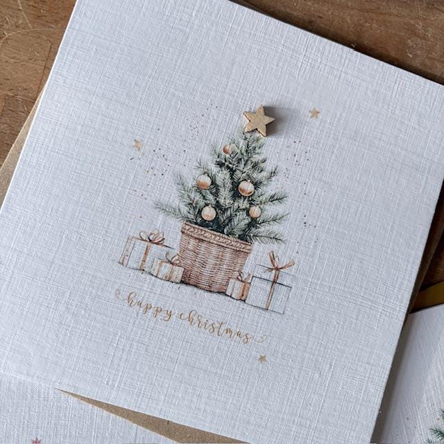 Watercolour Christmas Tree Cards - Three Designs - photo 6