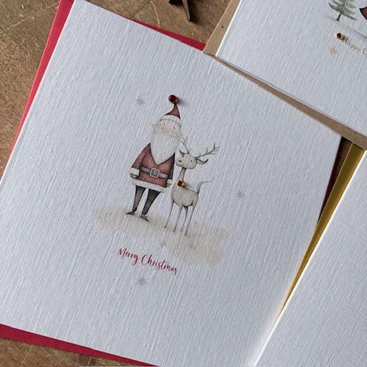 Scandi Santa & Christmas Tree Cards - Three Designs - photo 2
