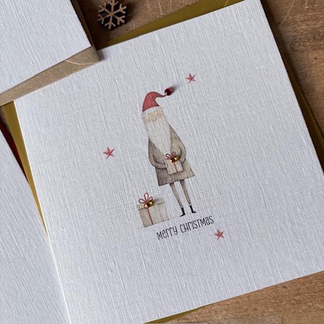 Scandi Santa & Christmas Tree Cards - Three Designs - photo 3
