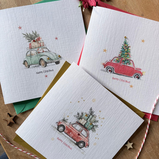 Christmas Car Cards with Crystals - Three Designs - photo 1