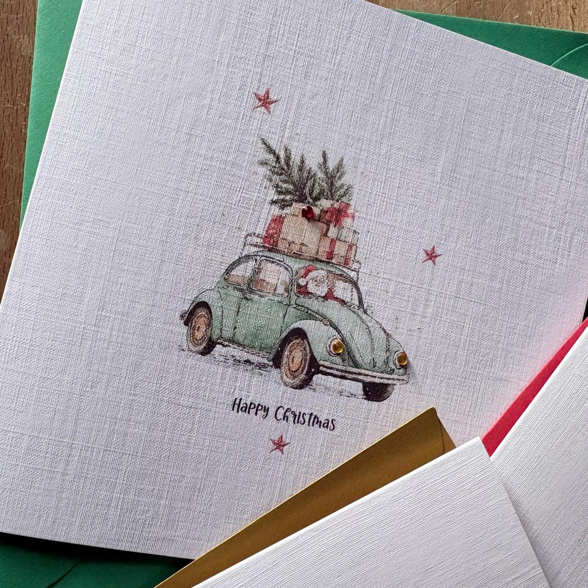 Christmas Car Cards with Crystals - Three Designs - photo 3