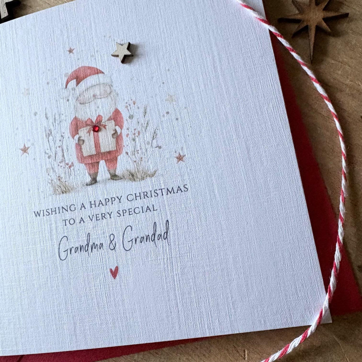 Personalised Christmas Card - Santa & Gift - photo 3