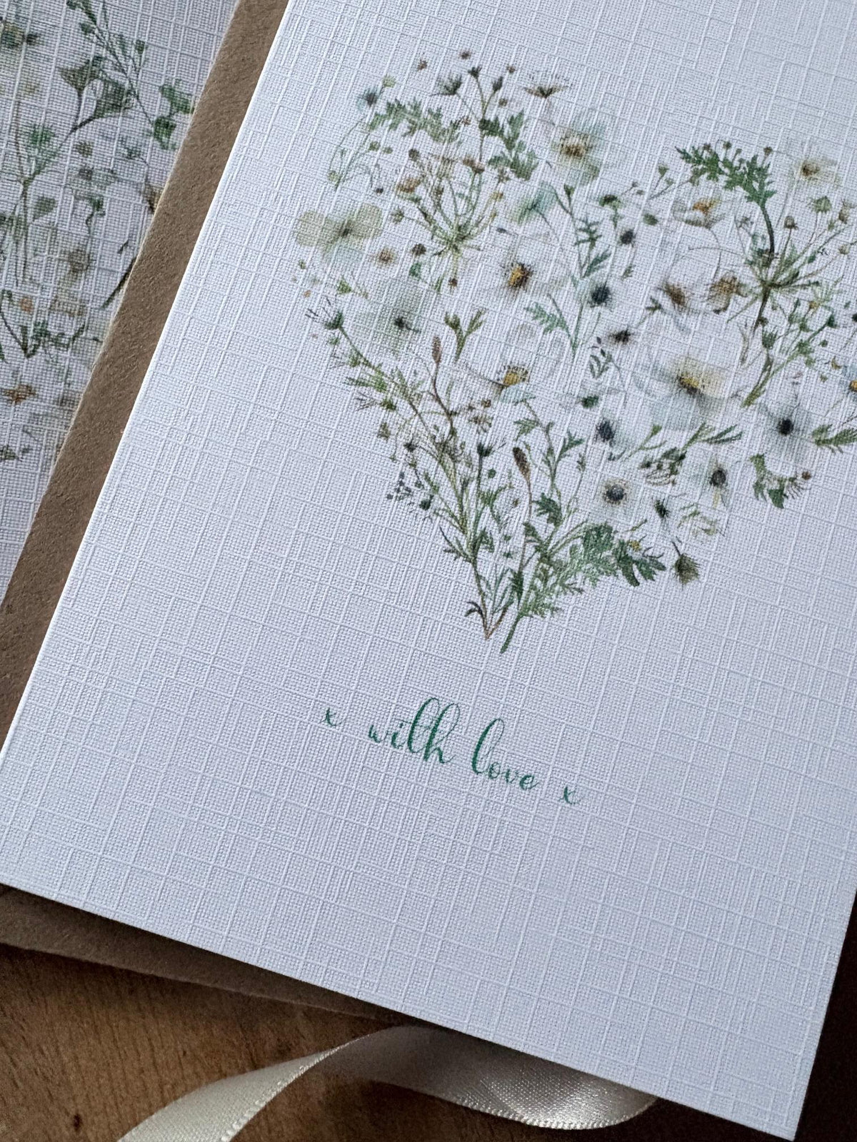 Watercolour Floral Heart Notelets - Pack of Six - photo 4