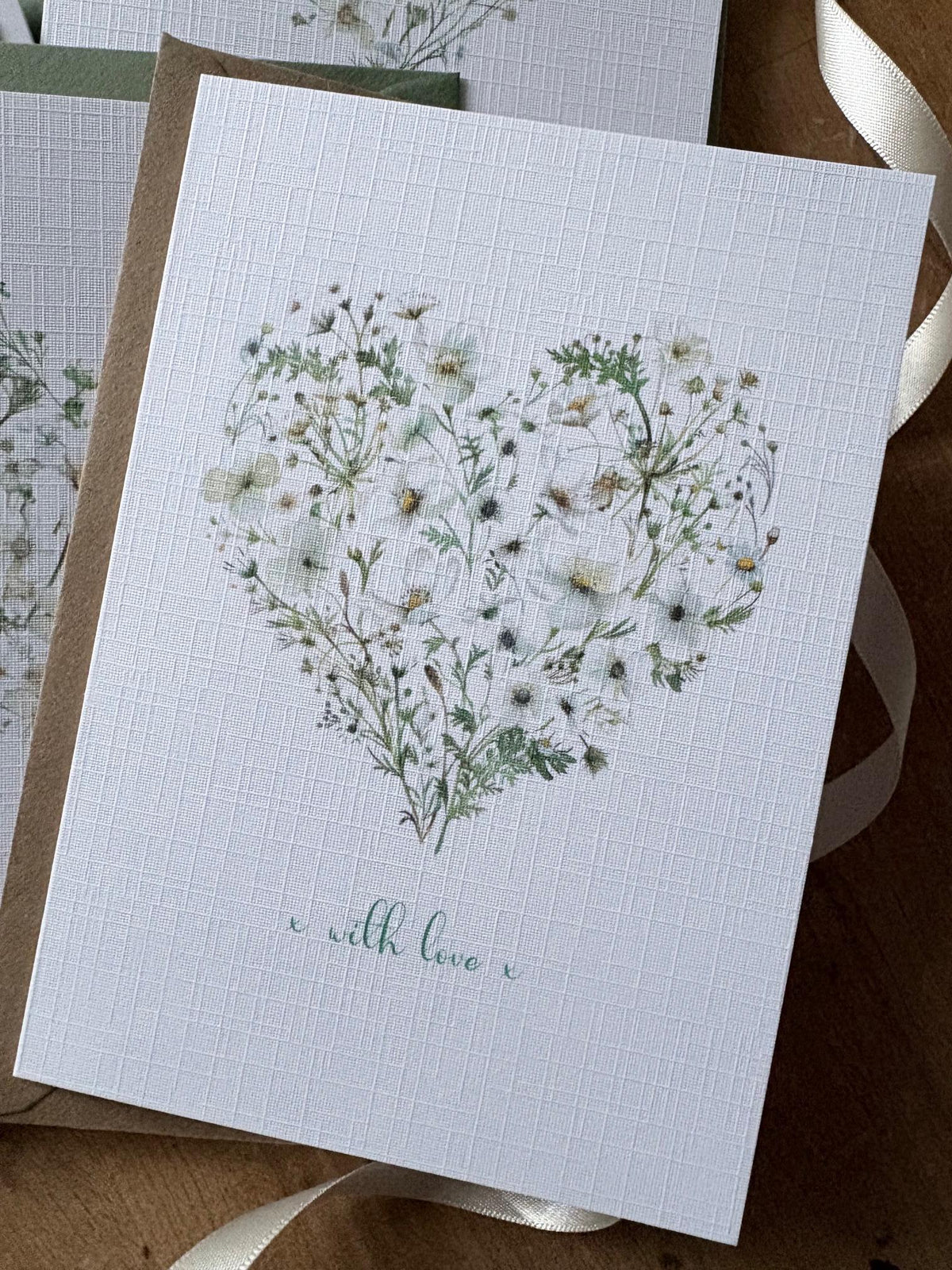Watercolour Floral Heart Notelets - Pack of Six - photo 5