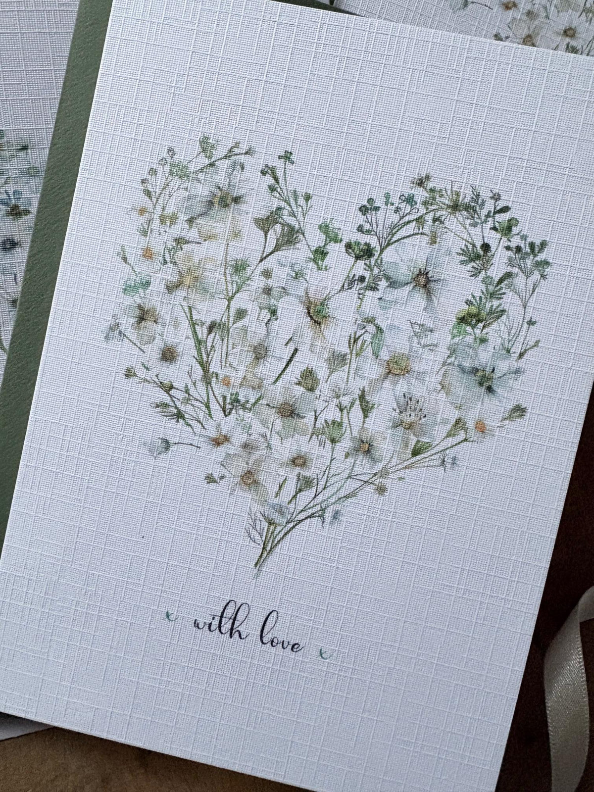 Watercolour Floral Heart Notelets - Pack of Six - photo 6