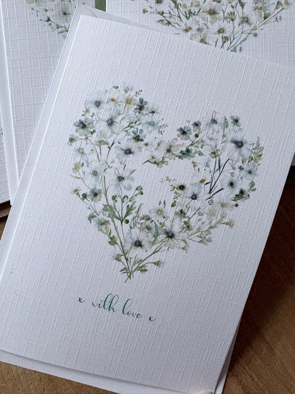 Watercolour Floral Heart Notelets - Pack of Six - photo 7