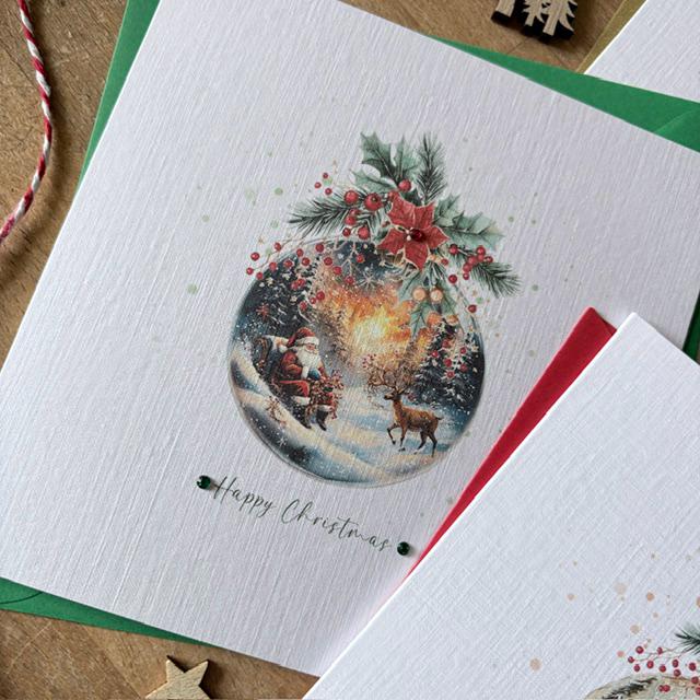 Christmas Bauble Cards with Crystals - Three Designs - photo 3
