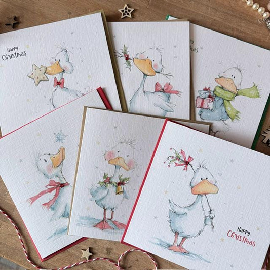 Funny Goose Christmas Cards - Six Designs - photo 1