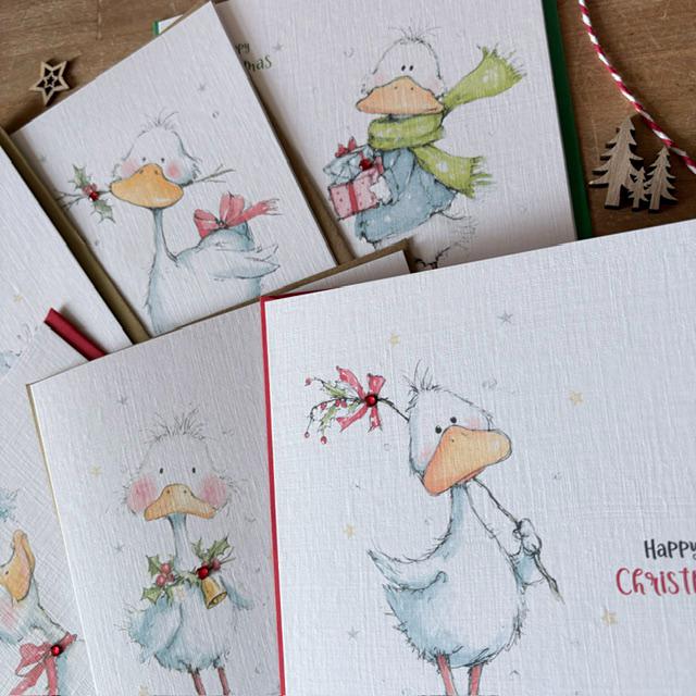 Funny Goose Christmas Cards - Six Designs - photo 3