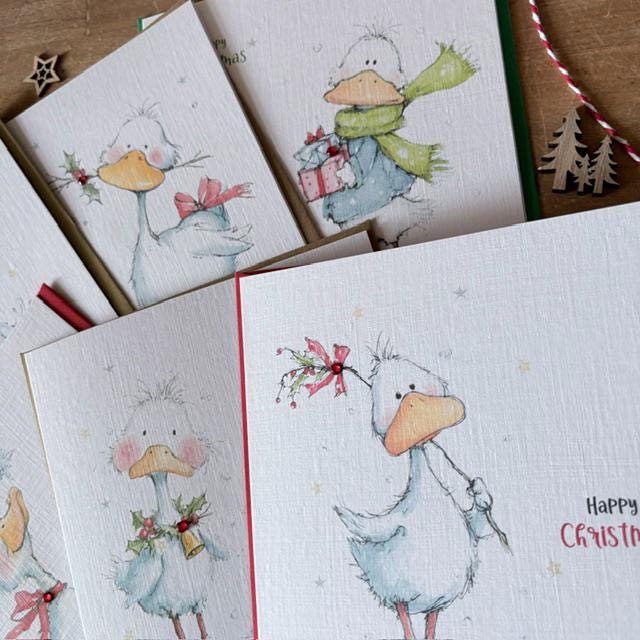Funny Goose Christmas Cards - Six Designs - photo 4