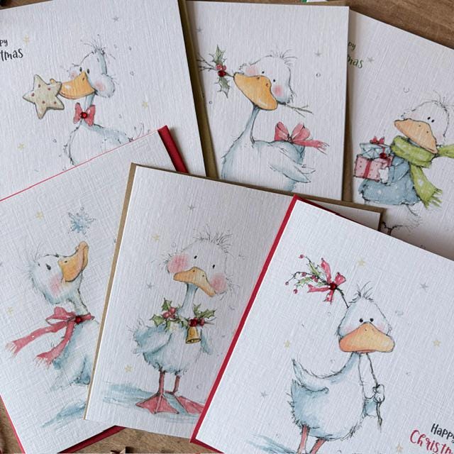 Funny Goose Christmas Cards - Six Designs - photo 5