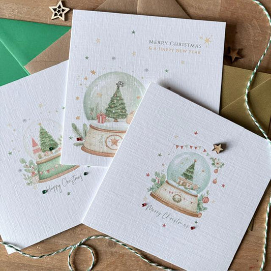 Christmas Snow Globe Cards - Three Designs - photo 1