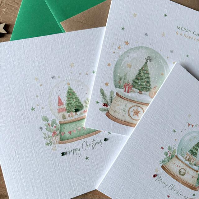 Christmas Snow Globe Cards - Three Designs - photo 3