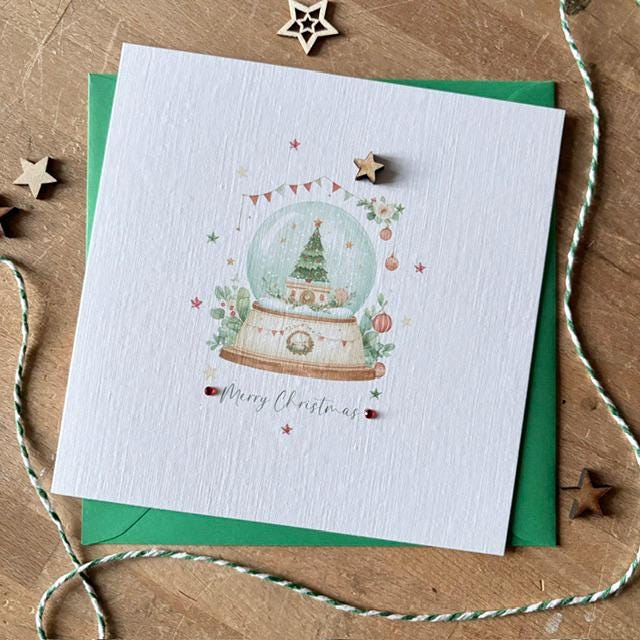 Christmas Snow Globe Cards - Three Designs - photo 6