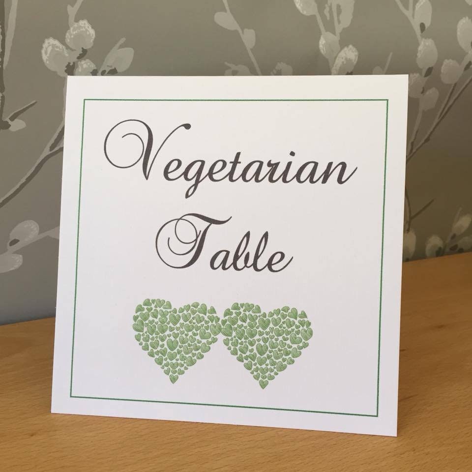 Personalised Wedding Table Numbers - Double-Sided Hearts - photo 3