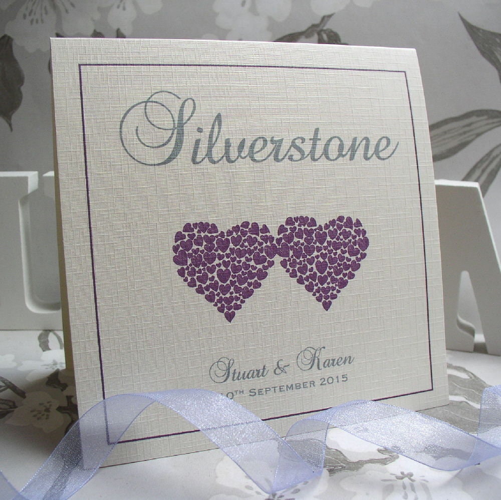 Personalised Wedding Table Numbers - Double-Sided Hearts - photo 5