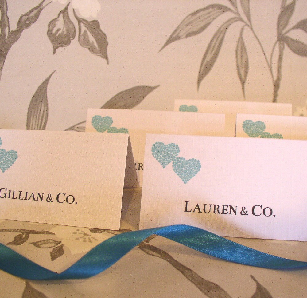 Personalised Wedding Place Cards - Two Hearts of Hearts - photo 3