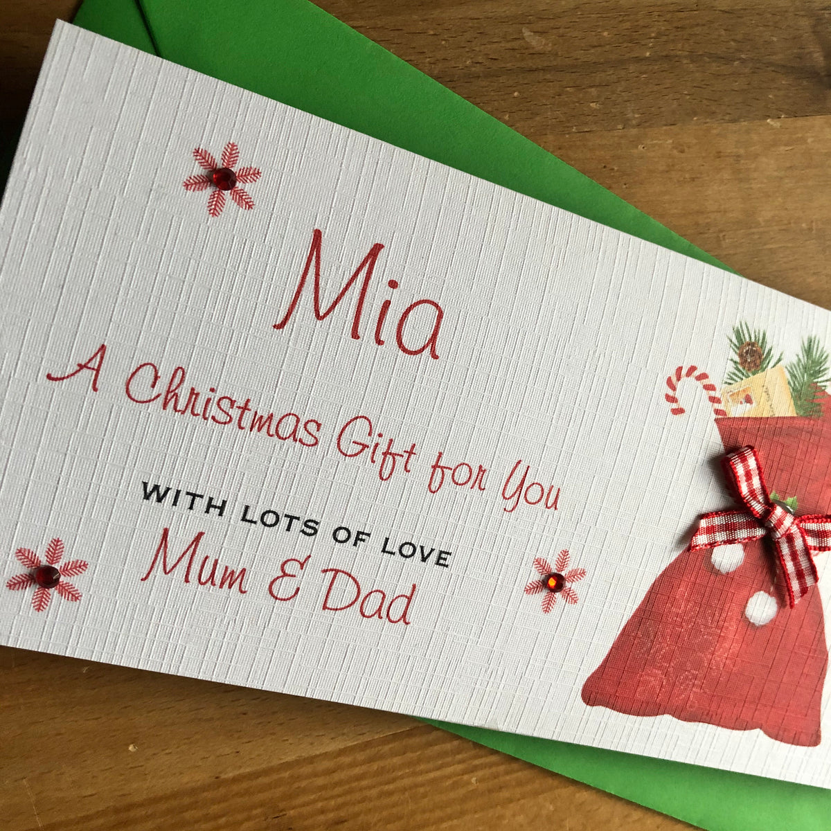 Personalised Christmas Money Wallet - Sack of Presents - photo 2