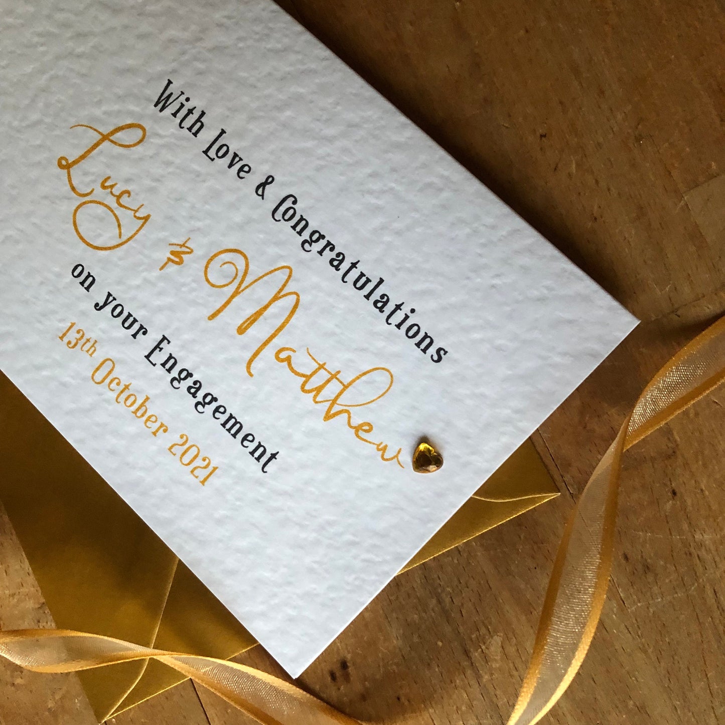 Engagement Ring Money / Gift Wallet - Personalised - choice of colour