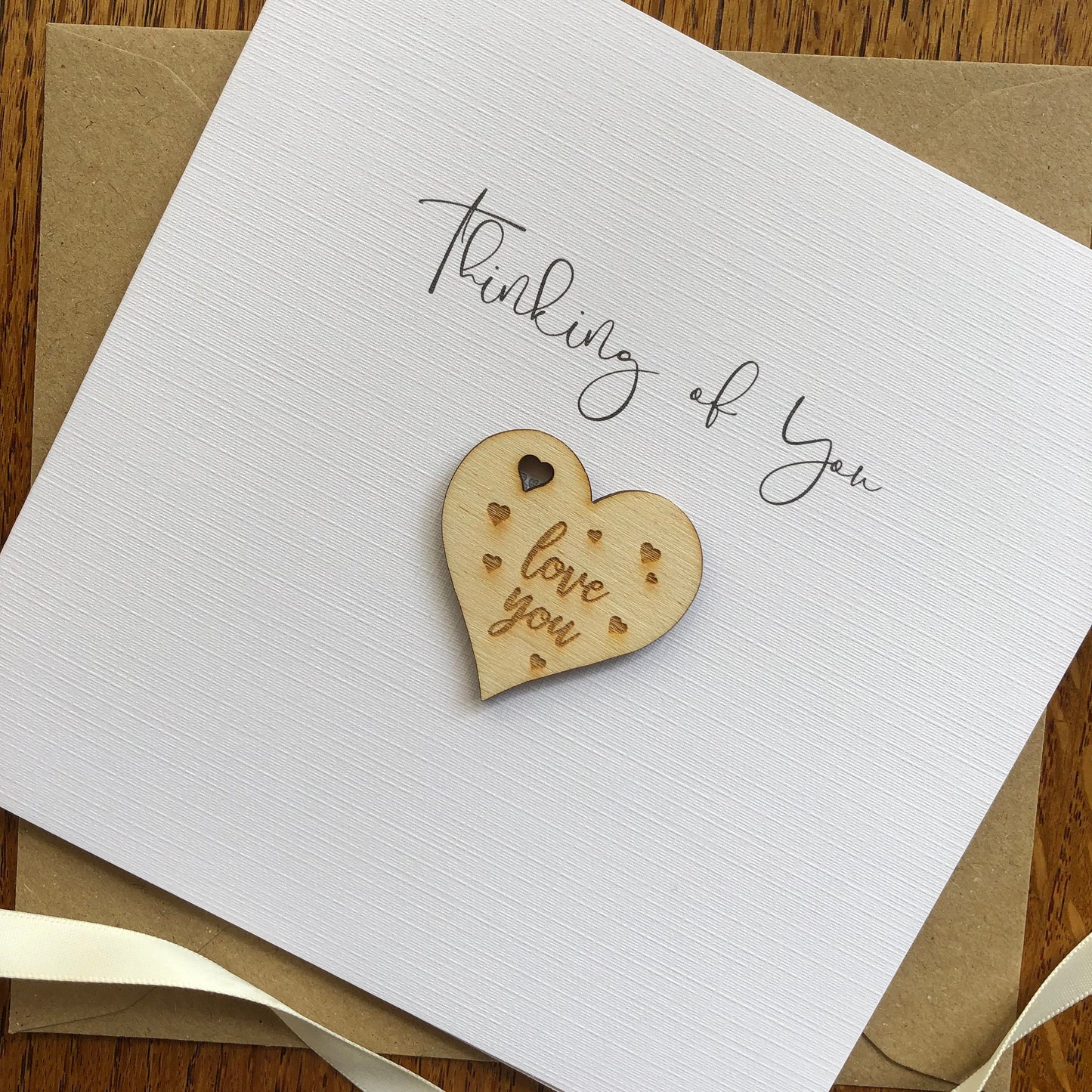 Personalised Thinking of You Card - Pocket Hug Token, Sympathy, Illness, Difficult Times, Bereavement